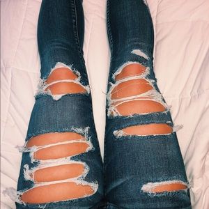 American Eagle ripped jeans